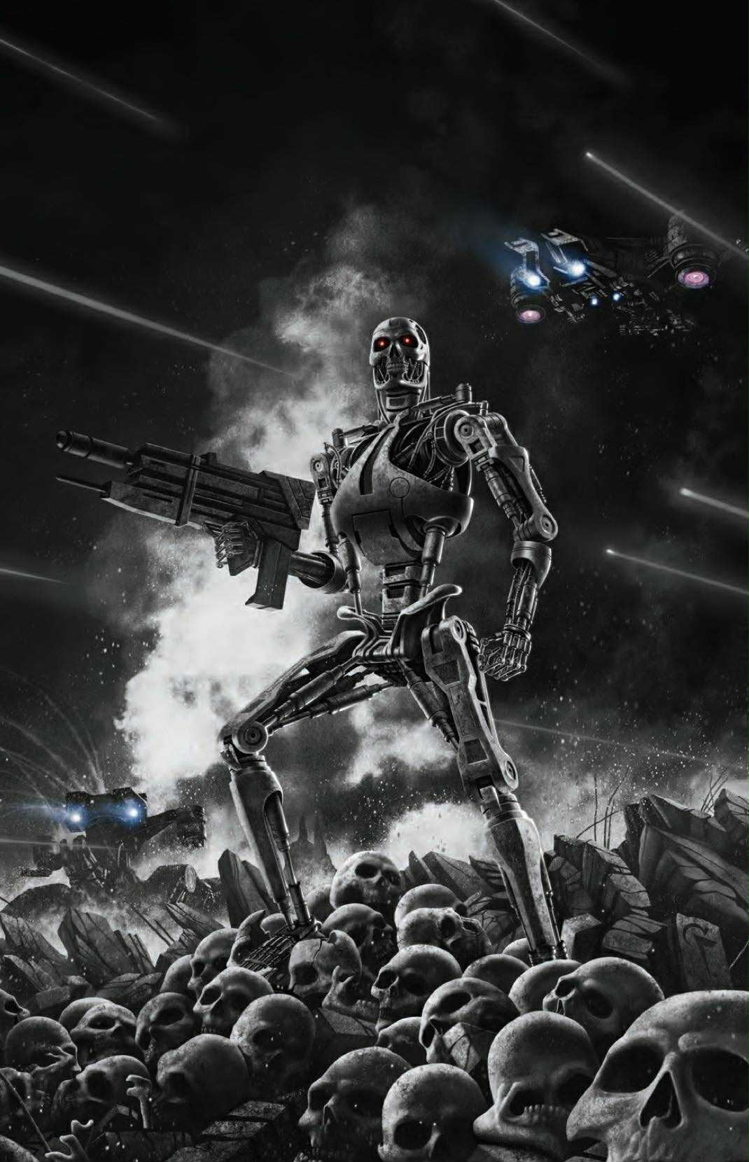 TERMINATOR (2025) #1 ART FELIX LEONEL B&W VIRGIN
